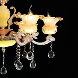 Lámpara colgante de metal estilo mini de cristal, moderna, contemporánea, tradicional, clásica, de aleación de zinc.