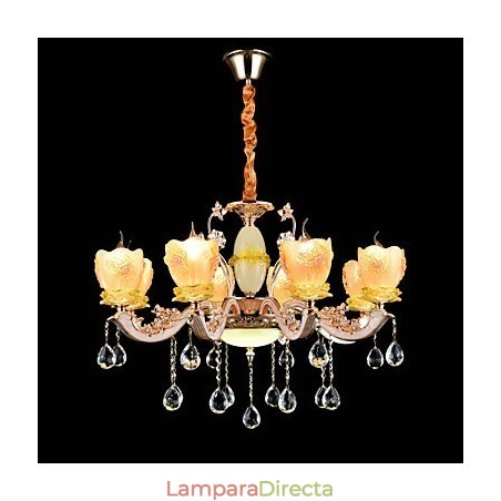 Lámpara colgante de metal estilo mini de cristal, moderna, contemporánea, tradicional, clásica, de aleación de zinc. Lámpara colgante de metal estilo mini de cristal, moderna, contemporánea, tradicional, clásica, de aleación de zinc.