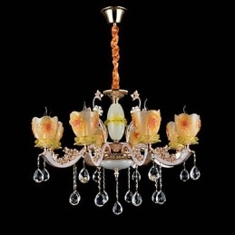 Lámpara colgante de metal estilo mini de cristal, moderna, contemporánea, tradicional, clásica, de aleación de zinc.