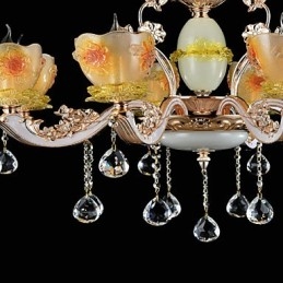 Lámpara colgante de metal estilo mini de cristal, moderna, contemporánea, tradicional, clásica, de aleación de zinc.