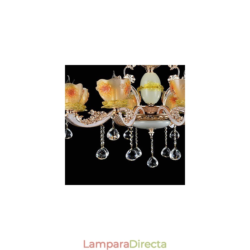 Lámpara colgante de metal estilo mini de cristal, moderna, contemporánea, tradicional, clásica, de aleación de zinc.