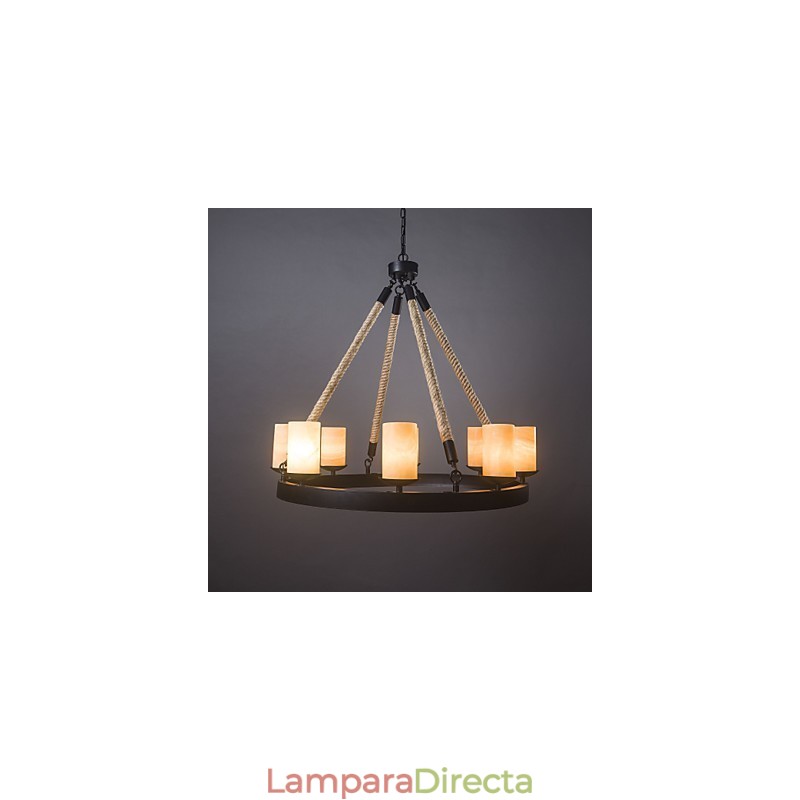 Lámpara colgante industrial clásica rústica estilo cabaña vintage retro estilo country living comedor tienda acero inoxidable