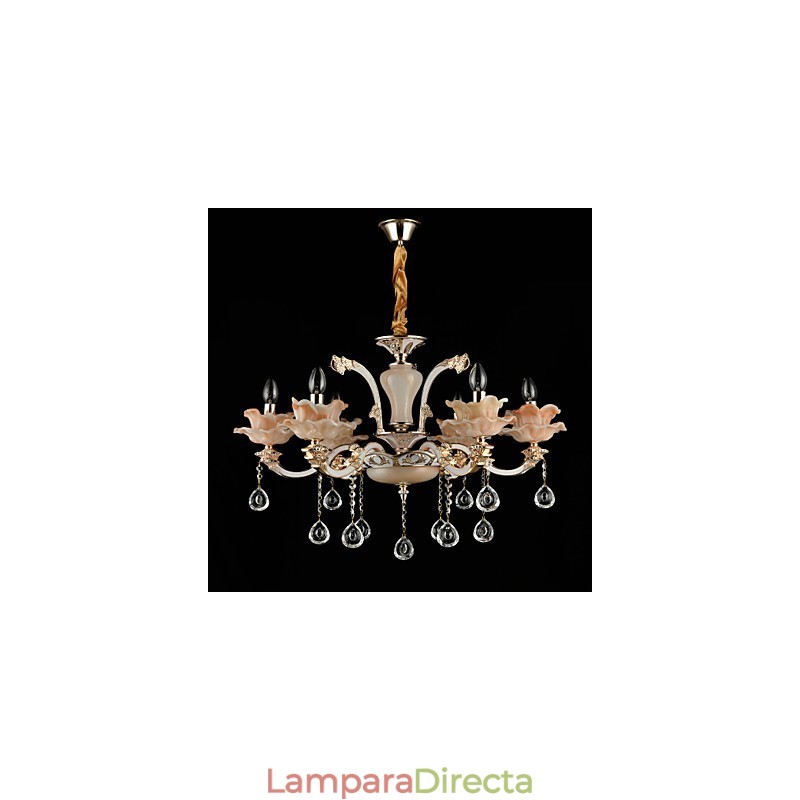 Lámpara colgante de metal estilo mini de cristal, moderna, contemporánea, tradicional, clásica, de aleación de zinc.