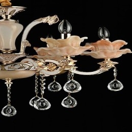 Lámpara colgante de metal estilo mini de cristal, moderna, contemporánea, tradicional, clásica, de aleación de zinc.
