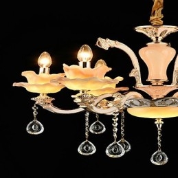 Lámpara colgante de metal estilo mini de cristal, moderna, contemporánea, tradicional, clásica, de aleación de zinc.