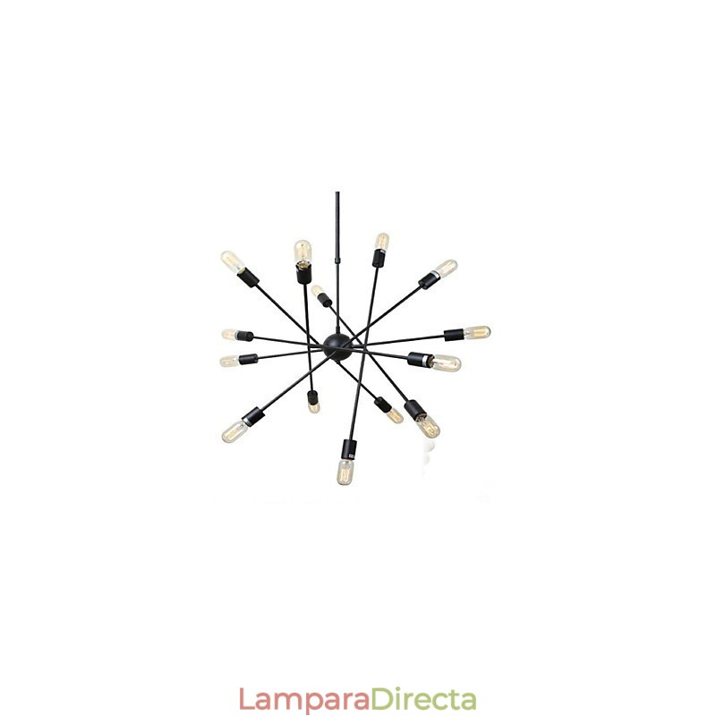 Lámpara de araña de 2 focos con diseño de cabaña rústica para diseñadores de interiores de metal.