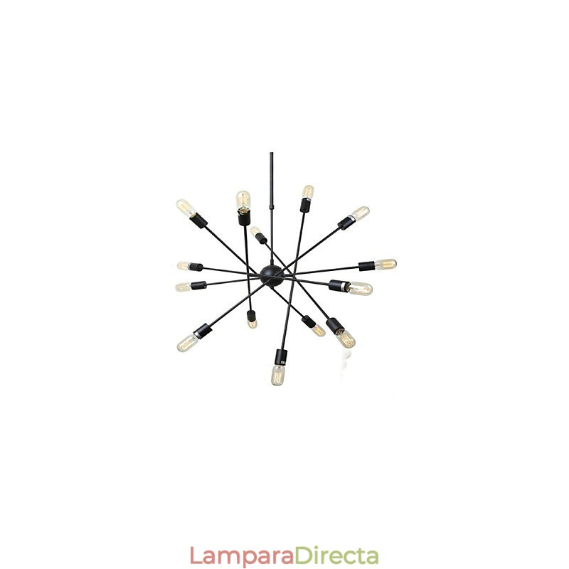 Lámpara de araña de 2 focos con diseño de cabaña rústica para diseñadores de interiores de metal.