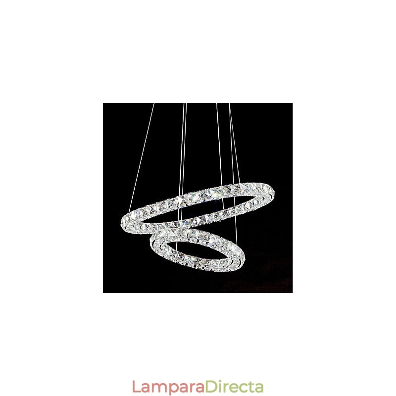 Lámparas de araña de cristal, lámparas colgantes de interior, lámparas de techo, accesorios de iluminación regulables con control remoto