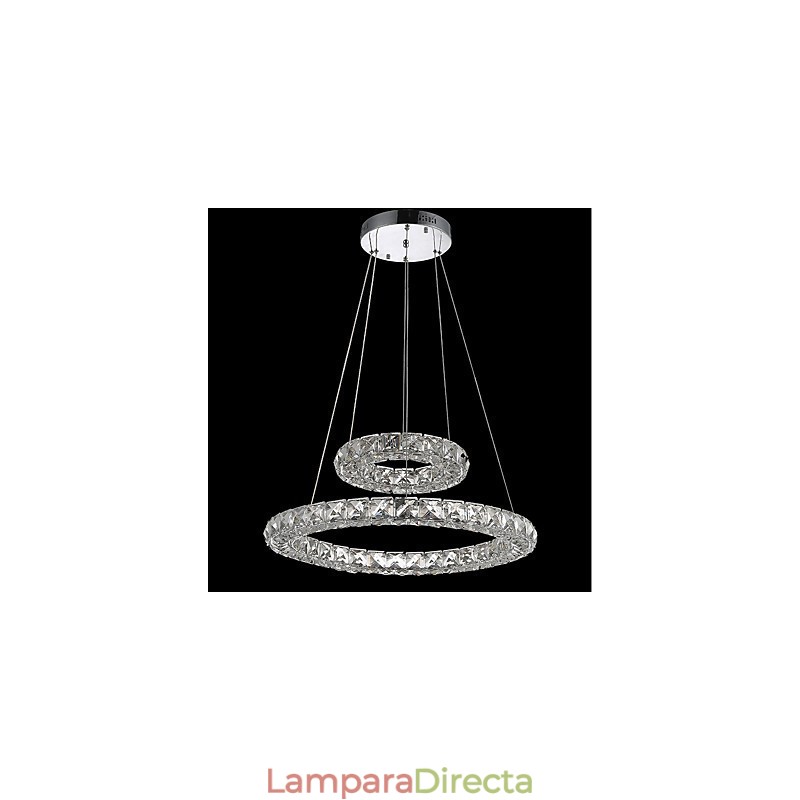 Lámparas de araña de cristal, lámparas colgantes de interior, lámparas de techo, accesorios de iluminación regulables con control remoto