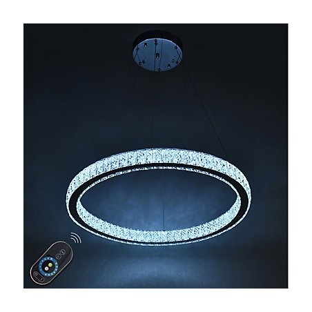 Lámpara colgante de techo interior con anillo regulable, moderna lámpara de araña con control remoto Lámpara colgante de techo interior con anillo regulable, moderna lámpara de araña con control remoto