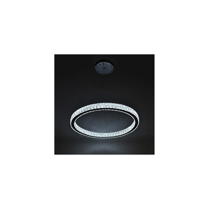 Lámpara colgante de techo interior con anillo regulable, moderna lámpara de araña con control remoto