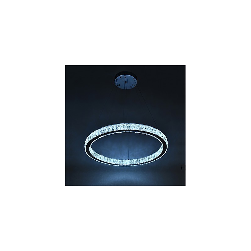 Lámpara colgante de techo interior con anillo regulable, moderna lámpara de araña con control remoto