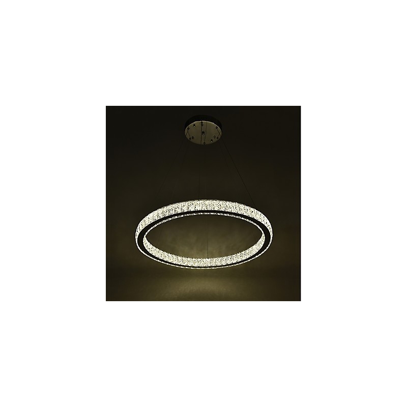 Lámpara colgante de techo interior con anillo regulable, moderna lámpara de araña con control remoto