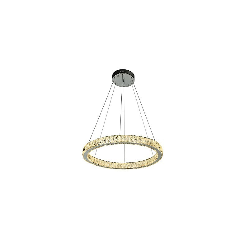 Lámpara colgante de techo interior con anillo regulable, moderna lámpara de araña con control remoto