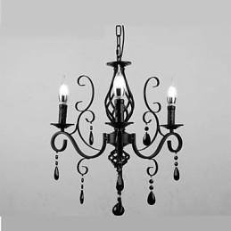 Lámpara de cristal de 3 luces, moderna, sencilla y novedosa.
