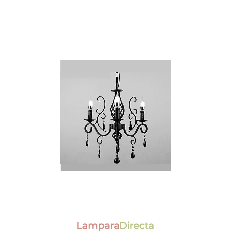 Lámpara de cristal de 3 luces, moderna, sencilla y novedosa.