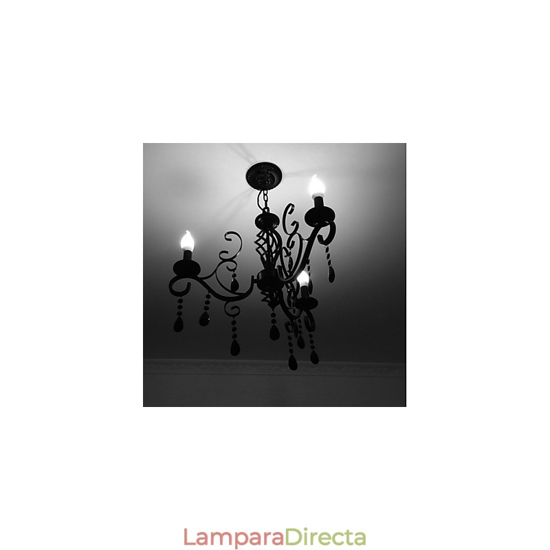 Lámpara de cristal de 3 luces, moderna, sencilla y novedosa.