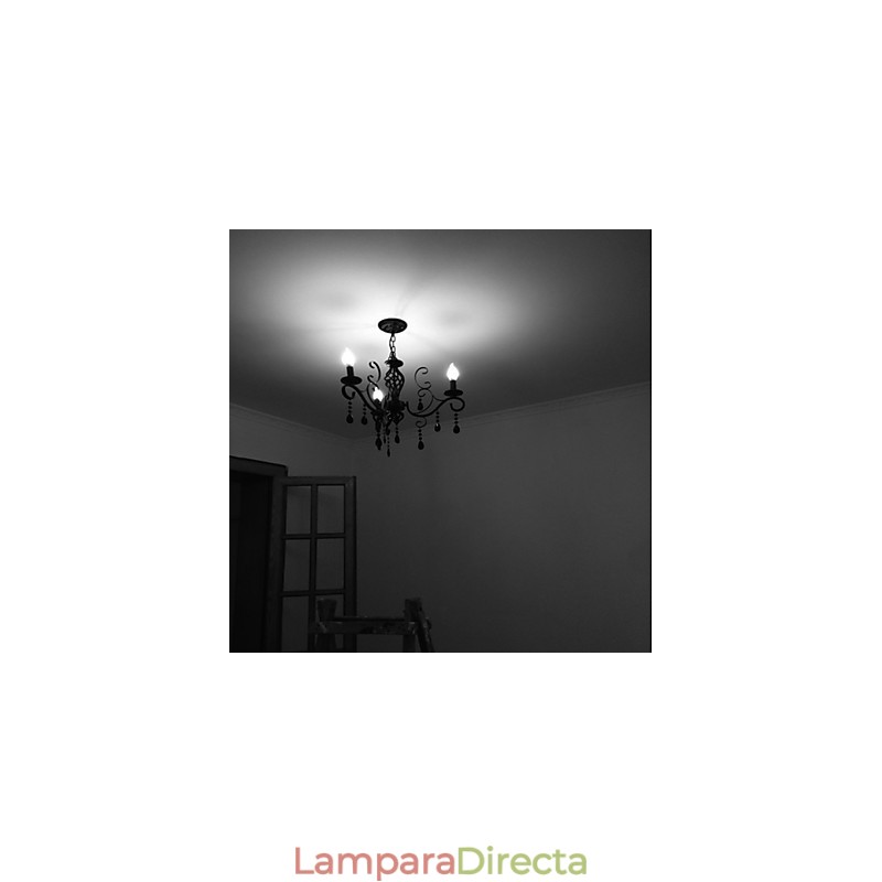 Lámpara de cristal de 3 luces, moderna, sencilla y novedosa.