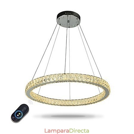 Lámpara colgante de techo con anillo regulable, moderna lámpara de araña para interiores con control remoto Lámpara colgante de techo con anillo regulable, moderna lámpara de araña para interiores con control remoto