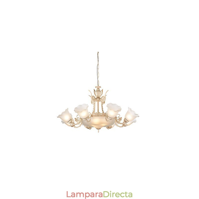 Lámpara de araña de metal estilo mini con pintura clásica tradicional
