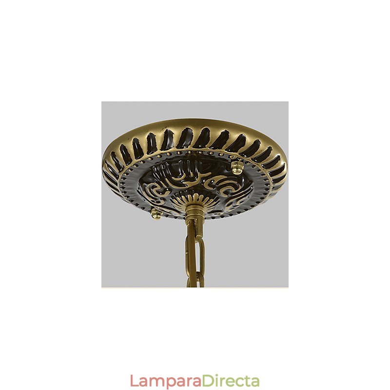 Lámpara de araña de metal estilo mini con pintura clásica tradicional