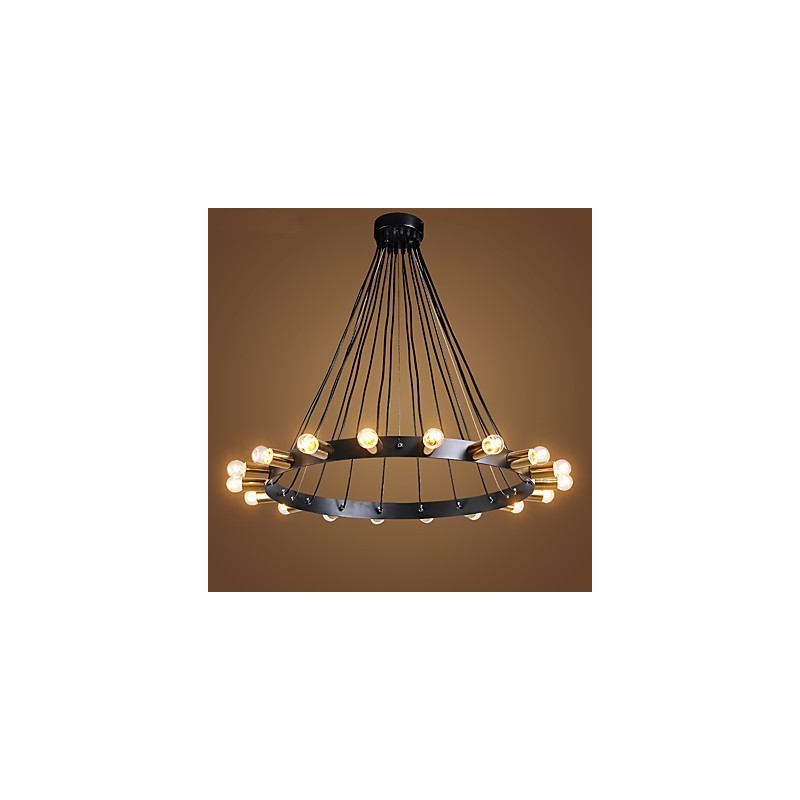 Lámpara de araña creativa nórdica retro industrial para ático