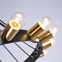 Lámpara de araña creativa nórdica retro industrial para ático