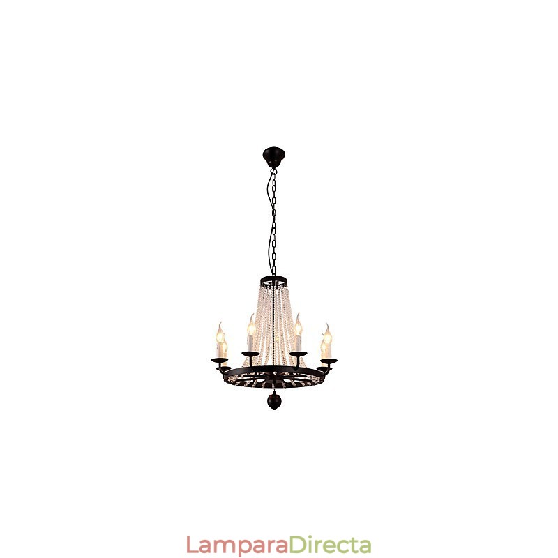Lámpara de araña de 8 luces, moderna, contemporánea, tradicional, clásica, rústica, estilo cabaña, vintage, retro, estilo farol, tambor, estilo isla campestre, globo, cuenco.