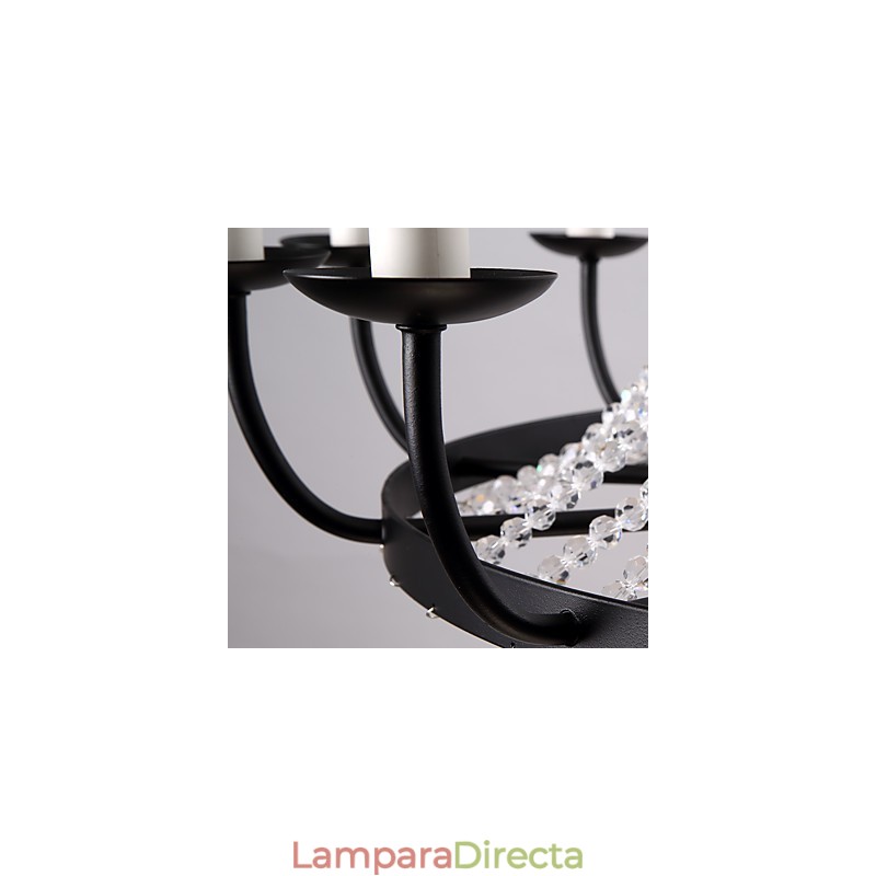Lámpara de araña de 8 luces, moderna, contemporánea, tradicional, clásica, rústica, estilo cabaña, vintage, retro, estilo farol, tambor, estilo isla campestre, globo, cuenco.