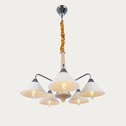 Lámpara de araña contemporánea moderna de 5 luces para