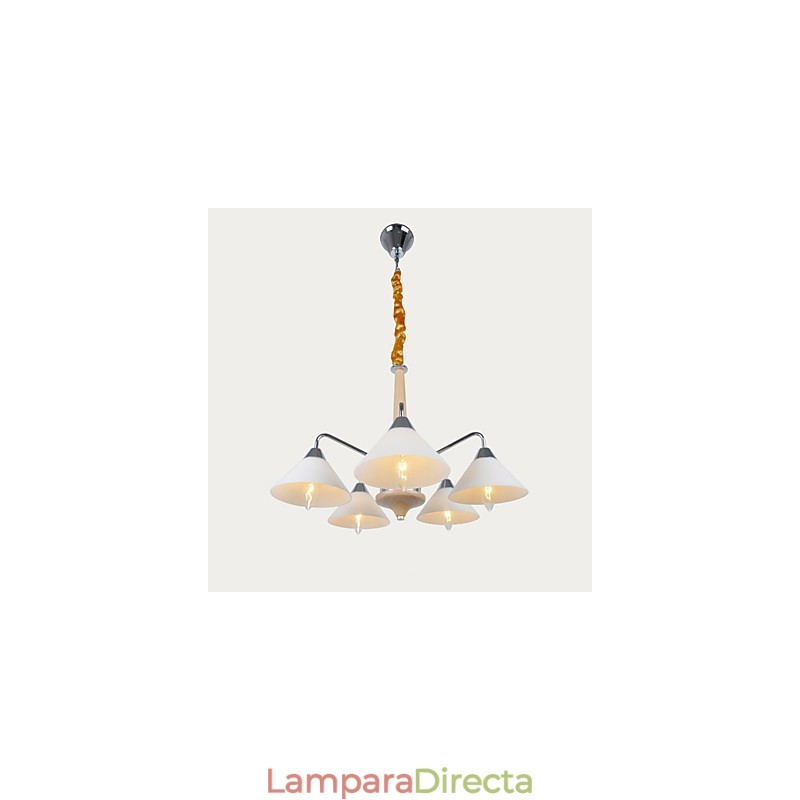 Lámpara de araña contemporánea moderna de 5 luces para