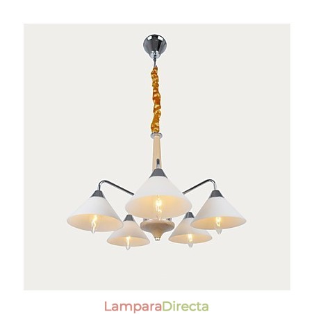 Lámpara de araña contemporánea moderna de 5 luces para Lámpara de araña contemporánea moderna de 5 luces para