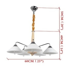 Lámpara de araña contemporánea moderna de 5 luces para