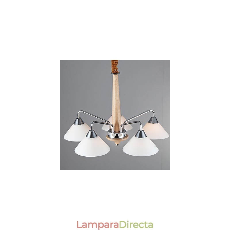 Lámpara de araña contemporánea moderna de 5 luces para