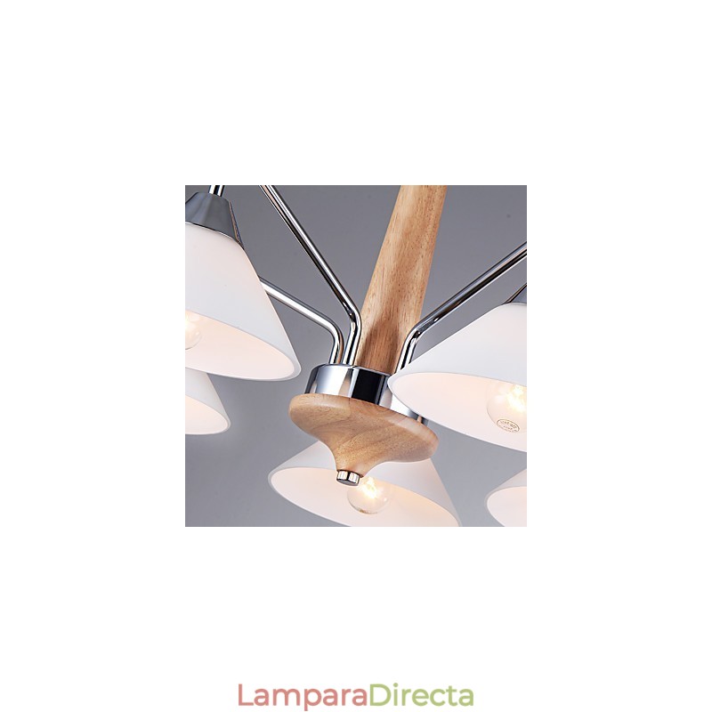 Lámpara de araña contemporánea moderna de 5 luces para