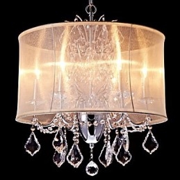 Lámpara de araña de metal moderna, contemporánea, tradicional, clásica, campestre, cromada, para diseñadores de estilo mini de cristal.