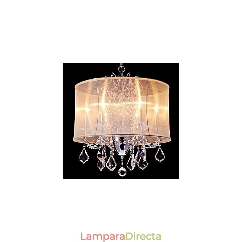 Lámpara de araña de metal moderna, contemporánea, tradicional, clásica, campestre, cromada, para diseñadores de estilo mini de cristal.