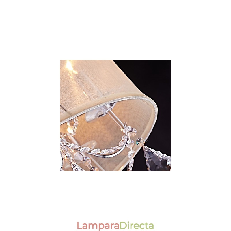 Lámpara de araña de metal moderna, contemporánea, tradicional, clásica, campestre, cromada, para diseñadores de estilo mini de cristal.