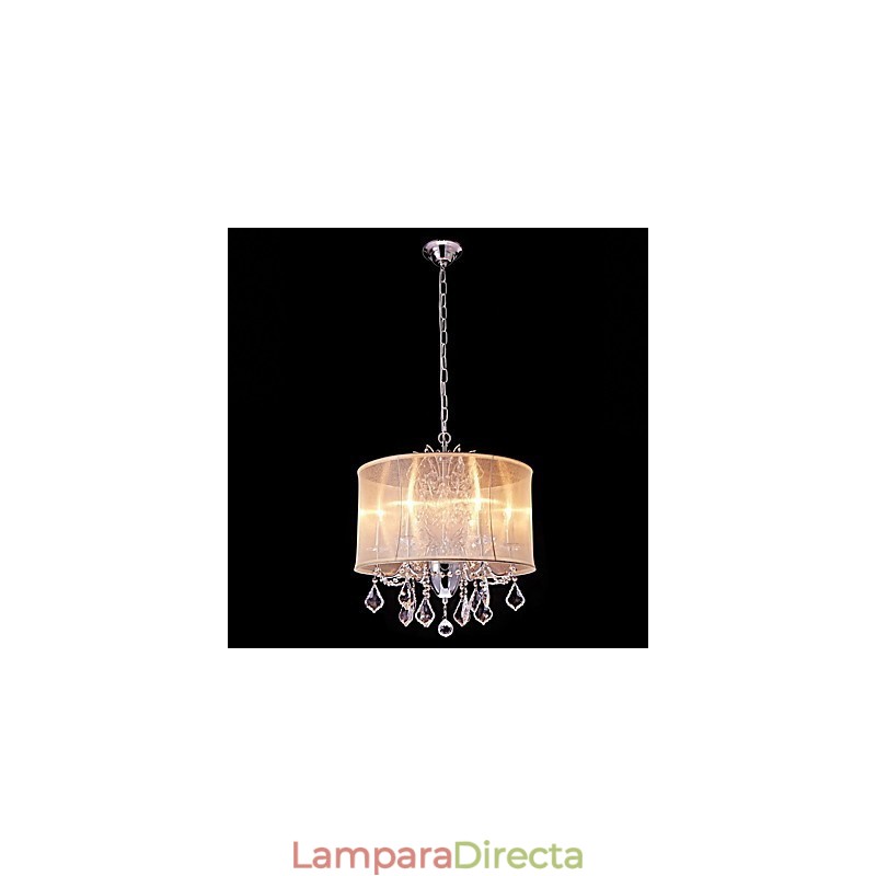 Lámpara de araña de metal moderna, contemporánea, tradicional, clásica, campestre, cromada, para diseñadores de estilo mini de cristal.