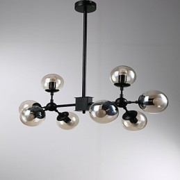 Lámpara de araña de metal estilo mini con pintura retro clásica tradicional
