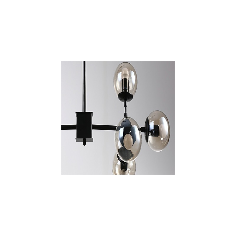 Lámpara de araña de metal estilo mini con pintura retro clásica tradicional