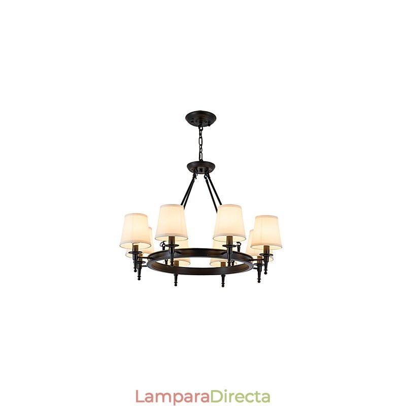 Lámpara de araña empotrada de 8 luces, una luz, dos estilos, moderna, contemporánea, tradicional, clásica, rústica, pintura