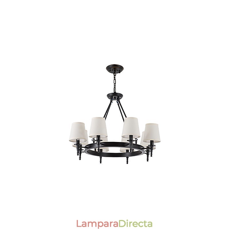 Lámpara de araña empotrada de 8 luces, una luz, dos estilos, moderna, contemporánea, tradicional, clásica, rústica, pintura