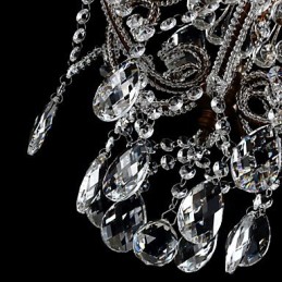 Lámpara colgante de cristal con diseño de araña moderna y vintage
