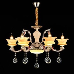 Lámpara colgante de metal estilo mini de cristal, moderna, contemporánea, tradicional, clásica, de aleación de zinc.