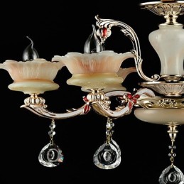 Lámpara colgante de metal estilo mini de cristal, moderna, contemporánea, tradicional, clásica, de aleación de zinc.
