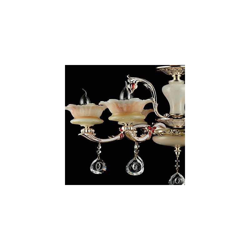 Lámpara colgante de metal estilo mini de cristal, moderna, contemporánea, tradicional, clásica, de aleación de zinc.