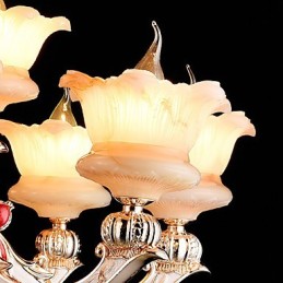 Lámpara colgante de metal estilo mini de cristal, moderna, contemporánea, tradicional, clásica, de aleación de zinc.