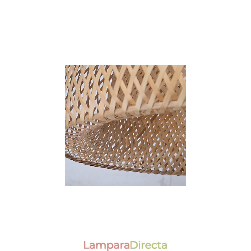 Lámpara de araña de bambú vintage creativa para el hogar