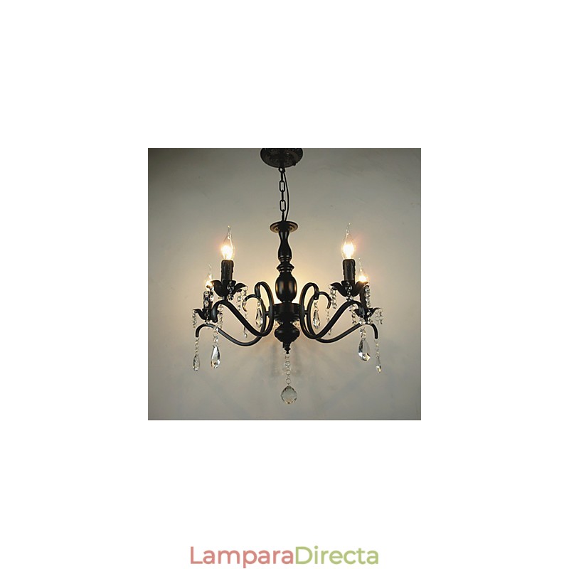 Lámparas novedosas de estilo europeo de hierro forjado, originalidad, individualidad, decoración, lámpara de vela, candelabro.